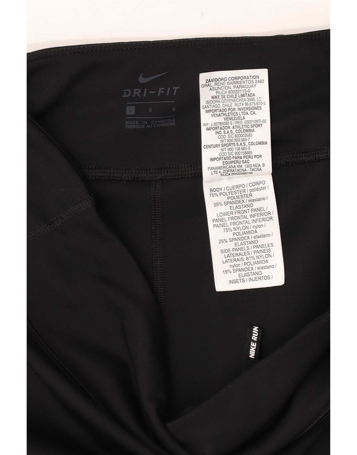 Γυναικείο κολάν Nike Dri Fit μεγάλο μαύρο πολυεστέρα