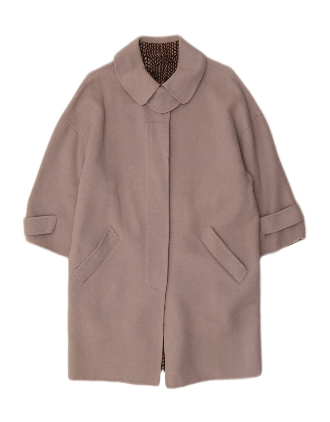 VINTAGE Γυναικείο Παλτό UK 14 Large Grey