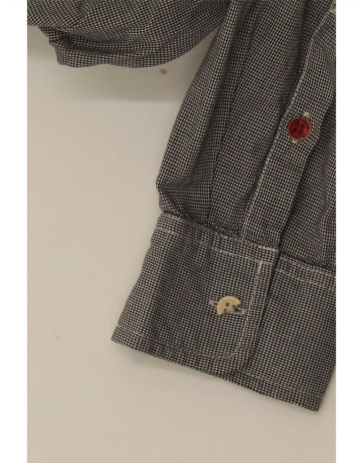 Ανδρικό πουκάμισο Tommy Hilfiger XL Navy Blue Houndstooth Βαμβακερό