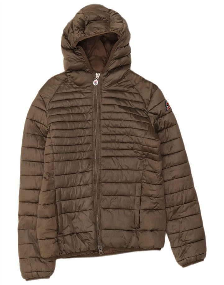 Invicta Γυναικείο μπουφάν με κουκούλα UK 14 Large Khaki Polyamide