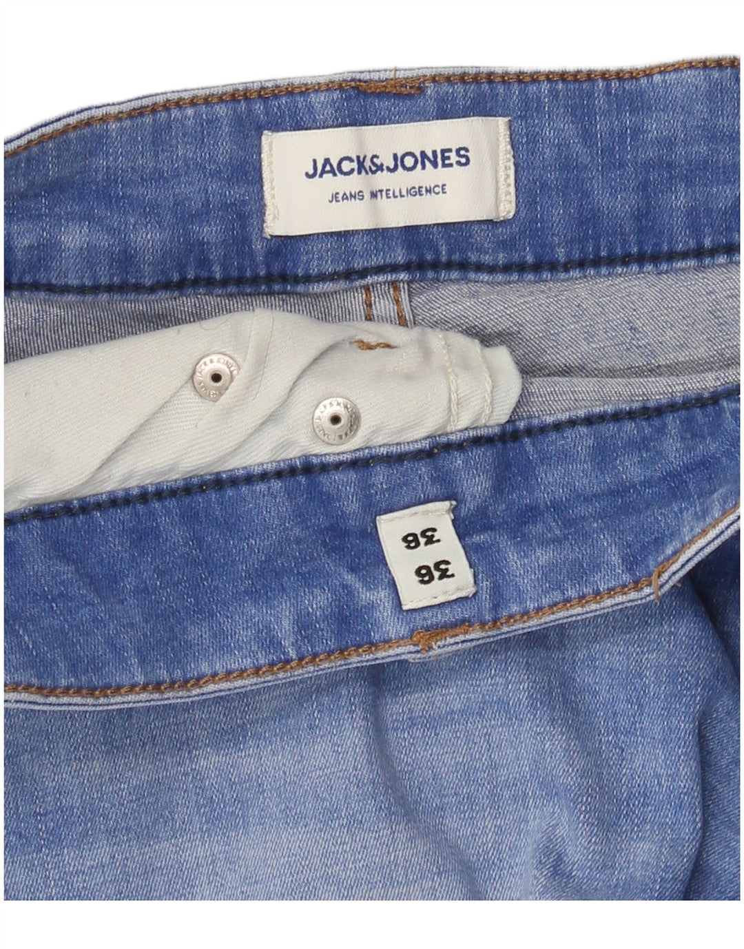 Jack & Jones Ανδρικό Slim Jeans W36 L36 Blue Cotton
