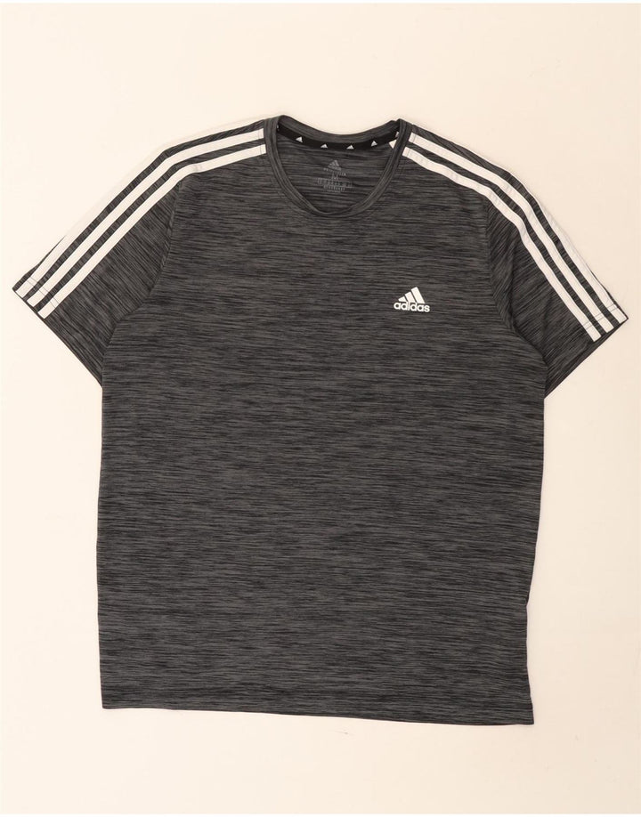 Adidas Ανδρικό T-Shirt Aeroready Top Medium Grey Flecked Polyester