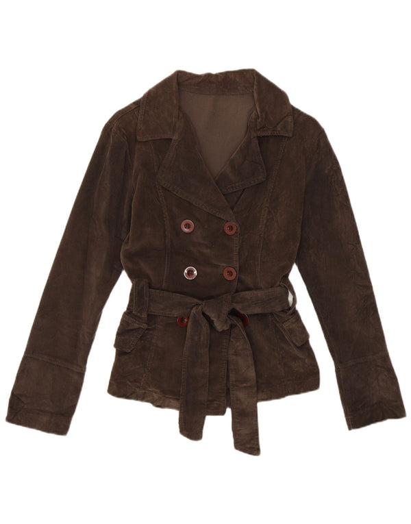 Vintage Γυναικείο Κοτλέ Μπουφάν UK 6 XS Καφέ Βαμβακερό