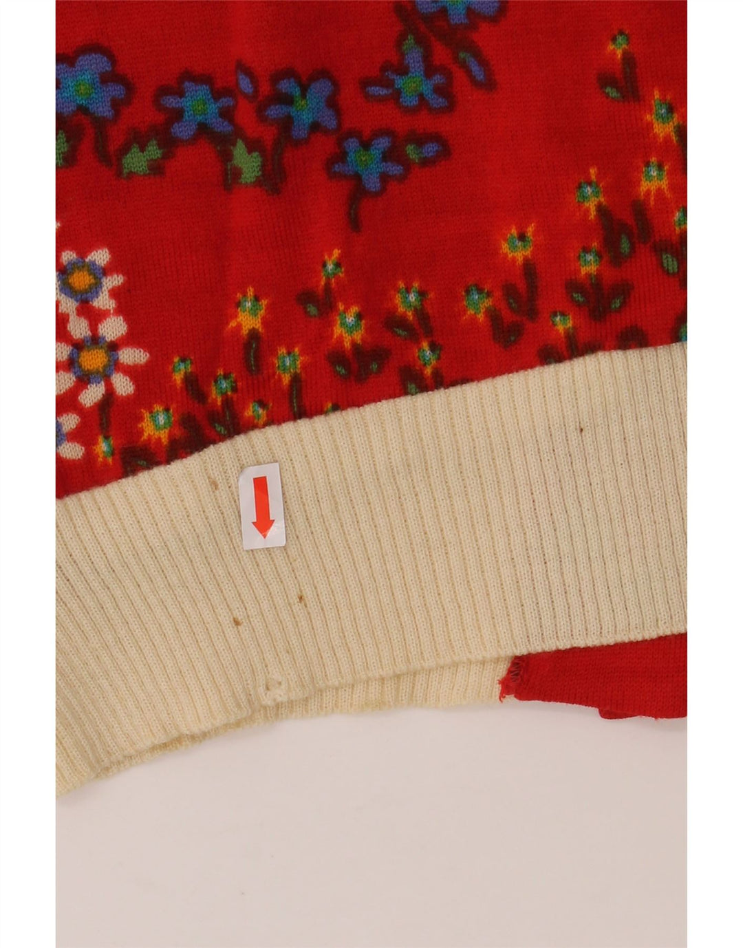 LUISA SPAGNOLI Γυναικεία ζακέτα Crop UK 10 Small Red Floral