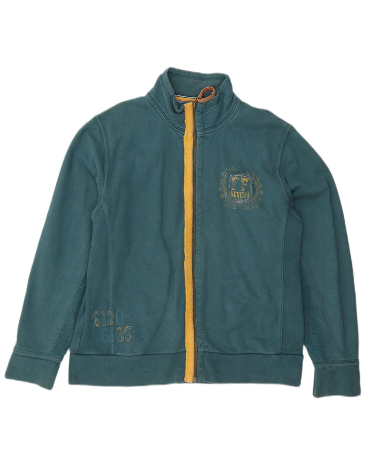 Ανδρική αθλητική φόρμα Fat Face Top Jacket Μεγάλο πράσινο βαμβακερό