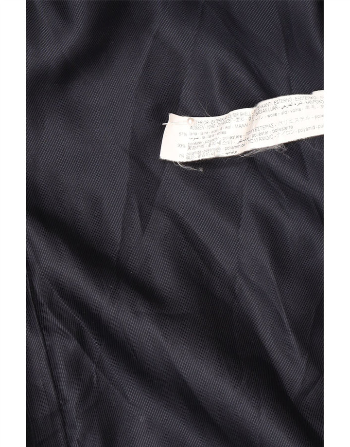 Zara Γυναικείο Παλτό UK 16 Large Navy Blue Wool