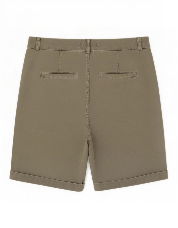 Marks & Spencer Γυναικείο σορτς Chino UK 10 Small W30 Χακί βαμβακερό