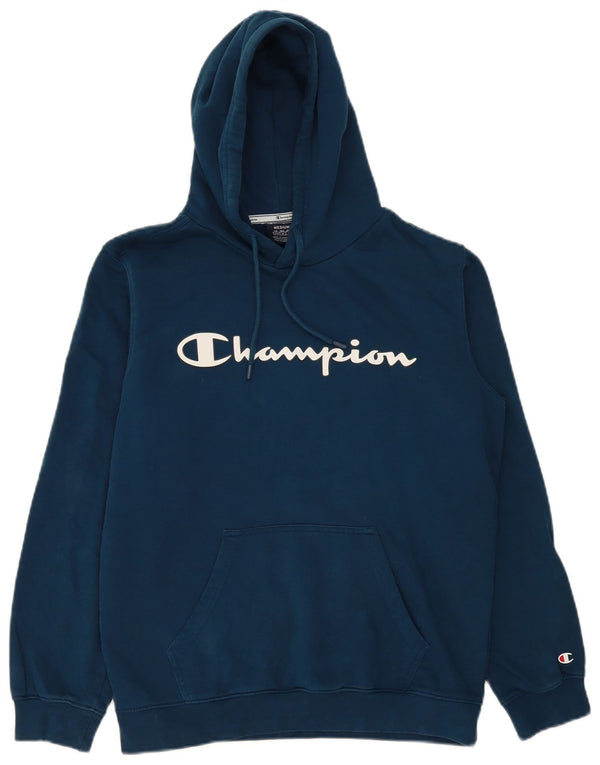 Ανδρικό Champion Graphic Hoodie Jumper Medium Navy Blue Cotton