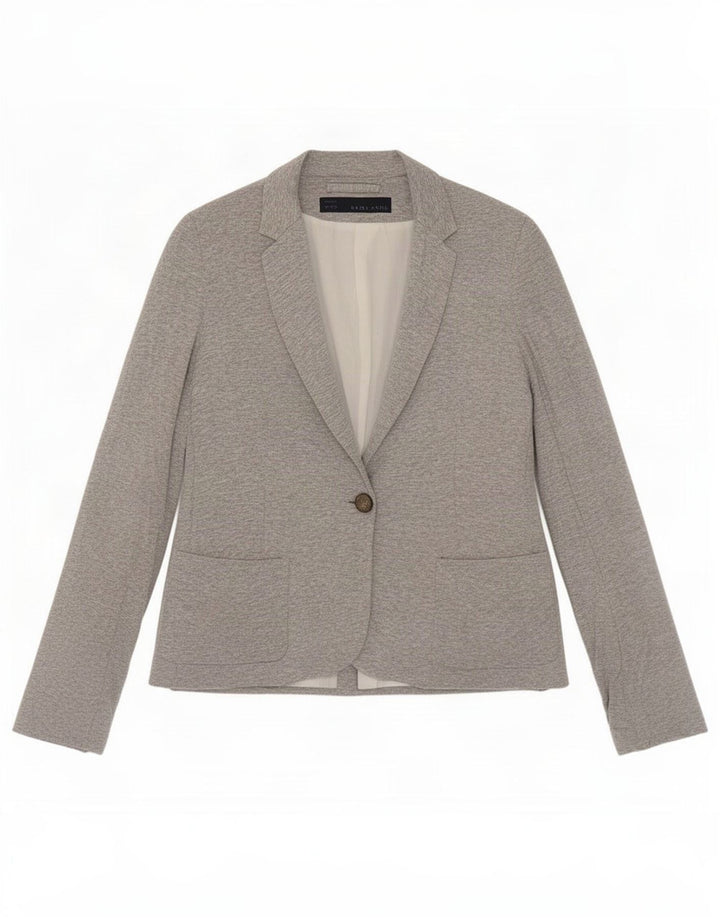 Zara Γυναικείο σακάκι 1 κουμπιού blazer UK 10 Small Grey Flecked