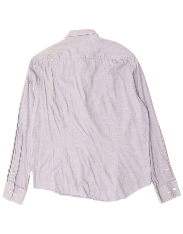 FRED PERRY Ανδρικό πουκάμισο Slim Fit 2XL Μπλε βαμβακερό