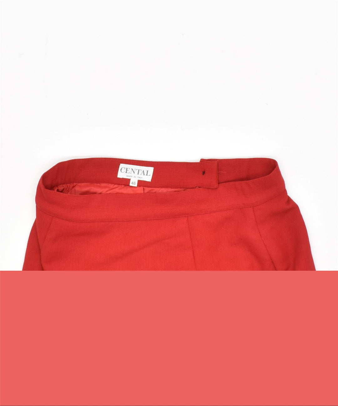 Γυναικεία Pencil Φούστα CENTAL IT 46 Large W30 Red Vintage