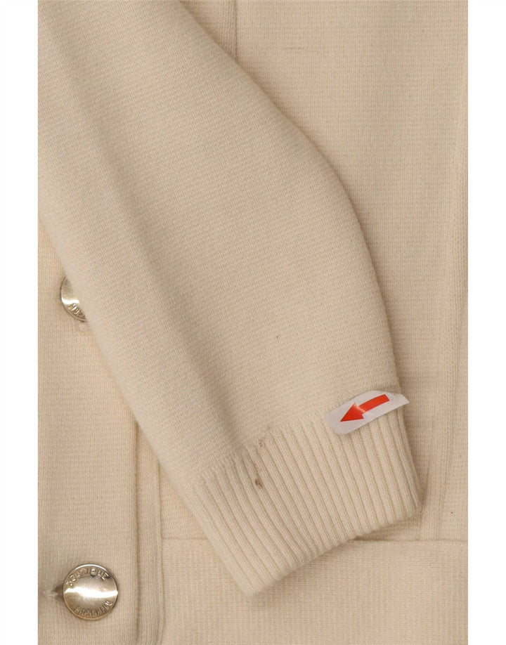 Γυναικεία ζακέτα Moschino UK 8 Small Off White Wool