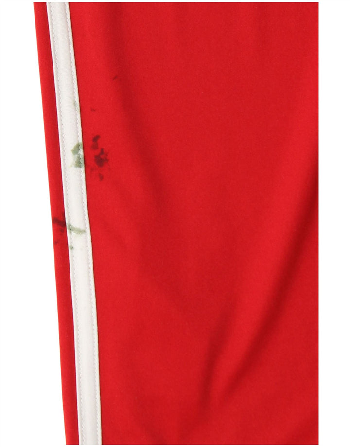 Adidas Ανδρικό T-Shirt Climalite Top Small Red Colourblock Πολυεστέρας