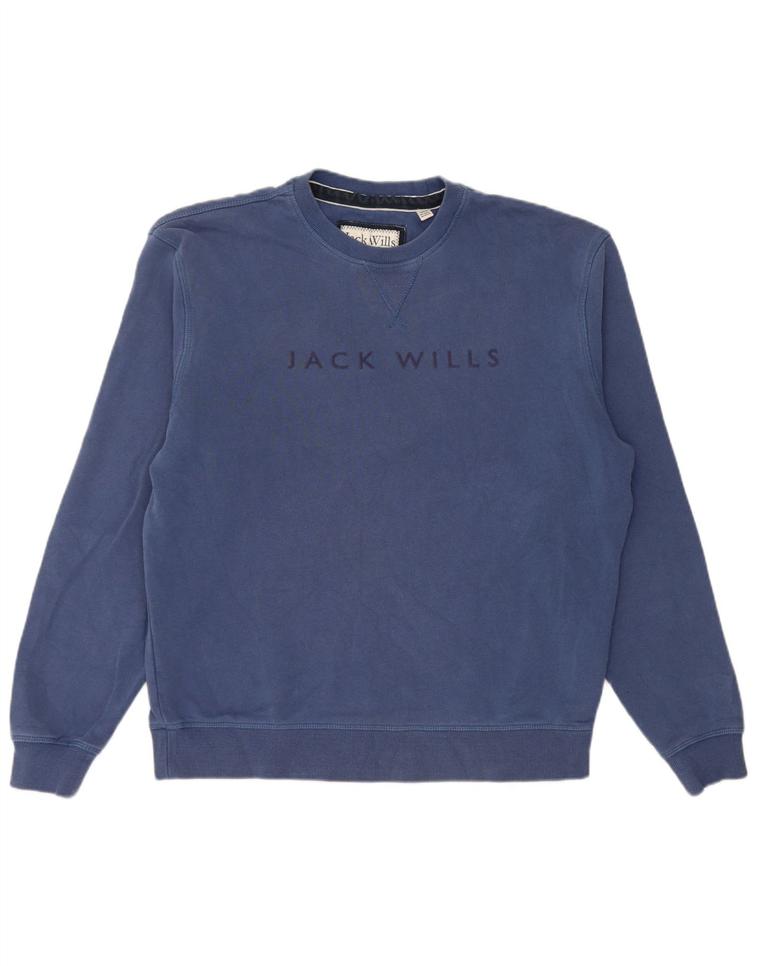 Ανδρικό γραφικό φούτερ Jack Wills, μεσαίο μπλε βαμβακερό