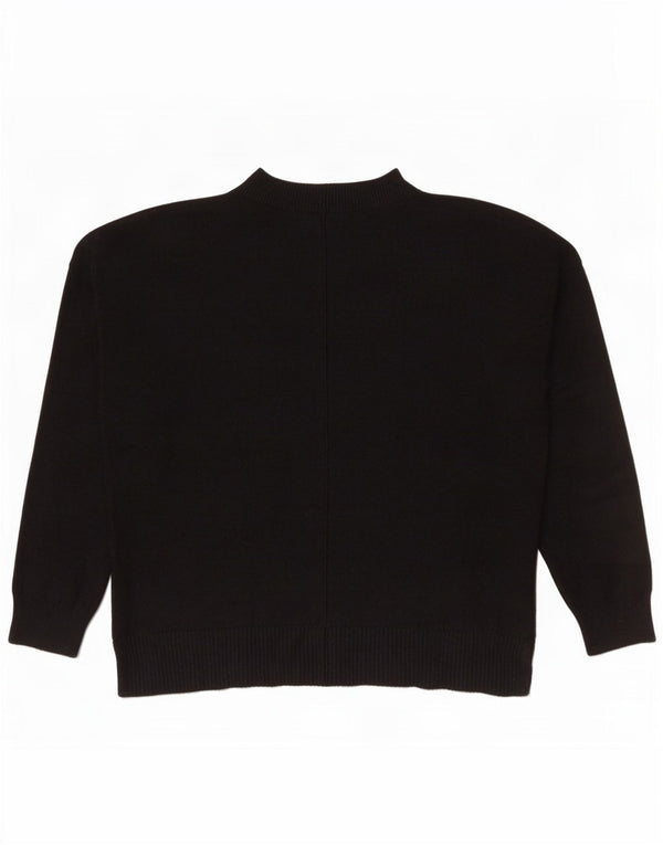 Γυναικείο πουλόβερ Oasis Crew Neck Jumper UK 14 Medium Black Viscose