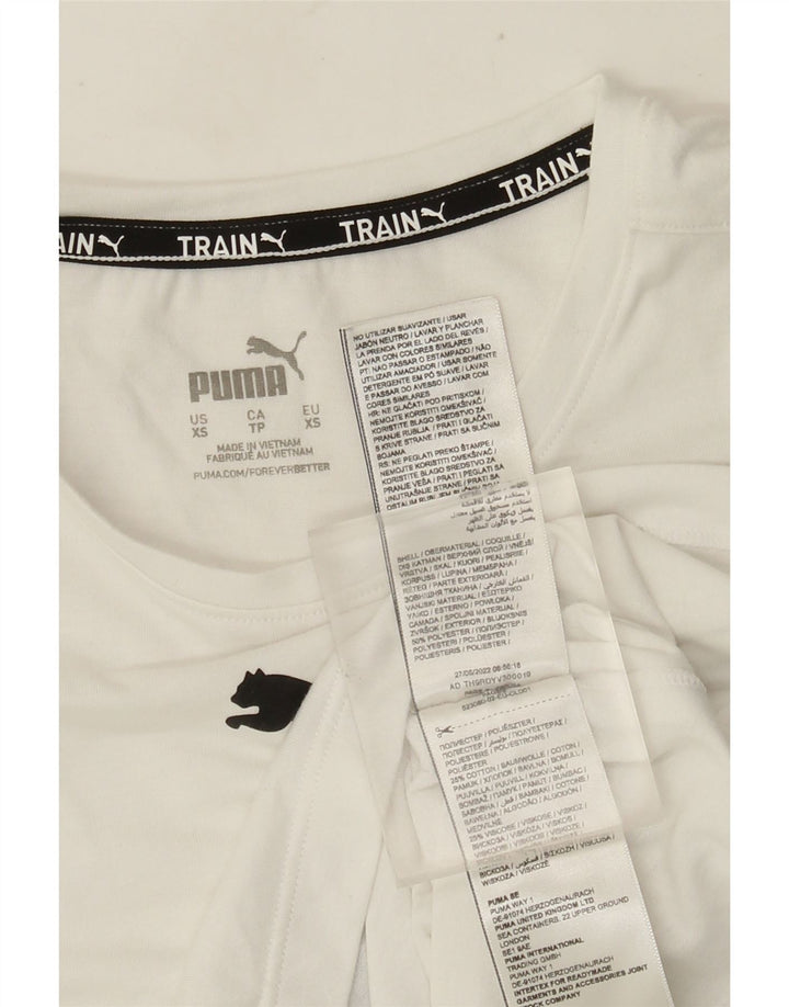 Puma Γυναικείο Crop Graphic Vest Top UK 6 XS White Polyester