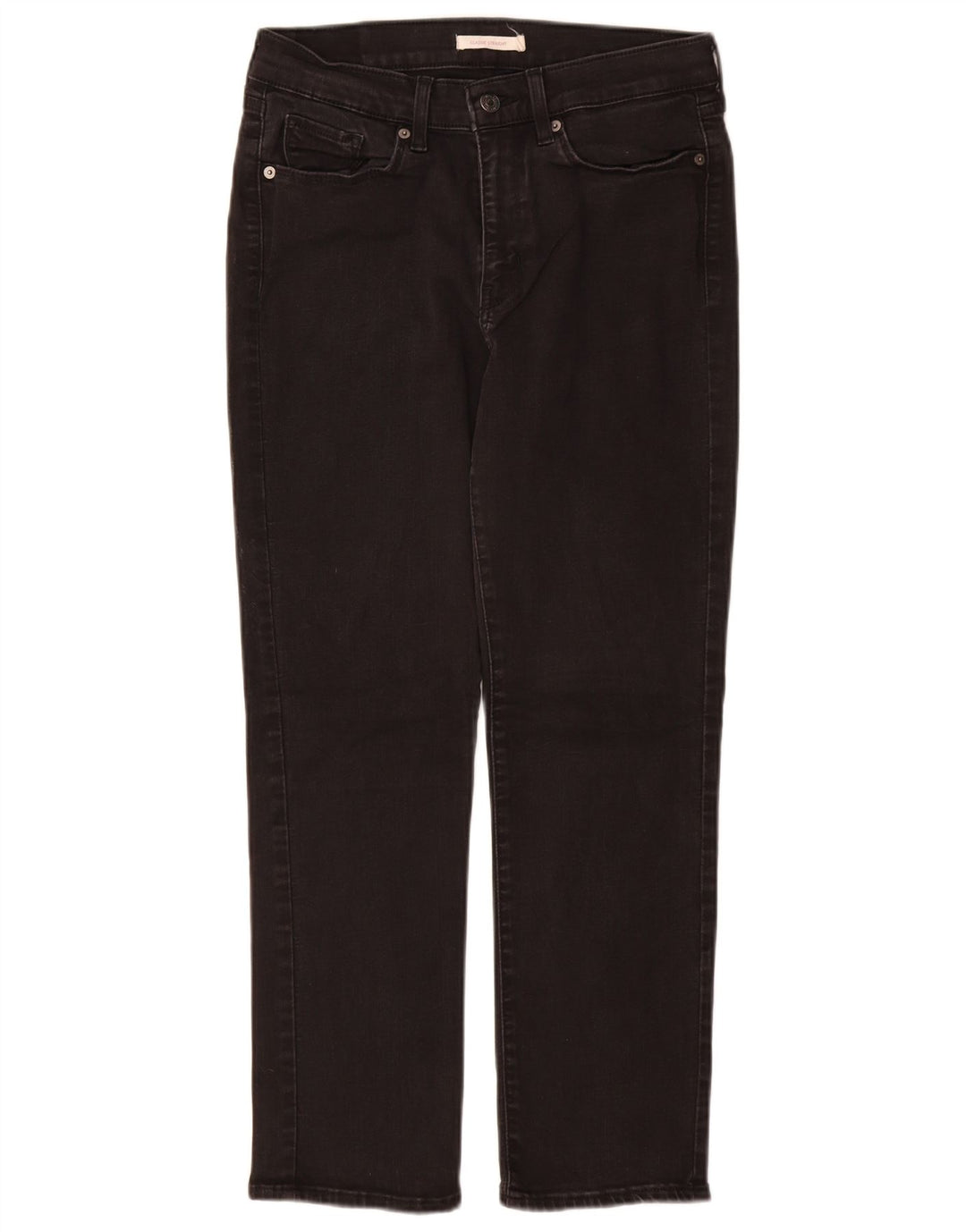 Γυναικείο τζιν Levi's Classic Fit Straight W29 L28 μαύρο βαμβακερό