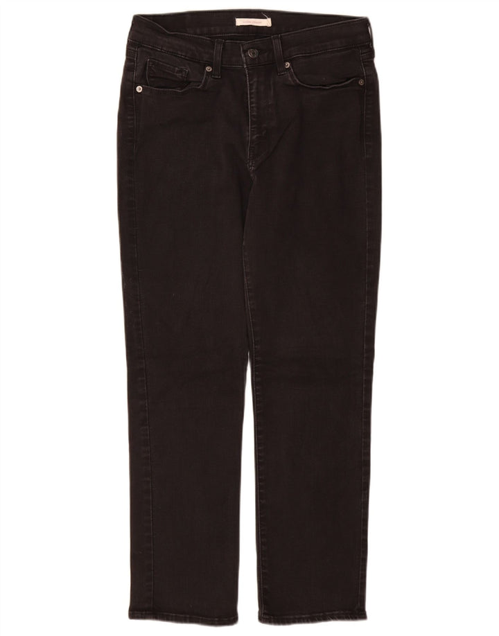 Γυναικείο τζιν Levi's Classic Fit Straight W29 L28 μαύρο βαμβακερό