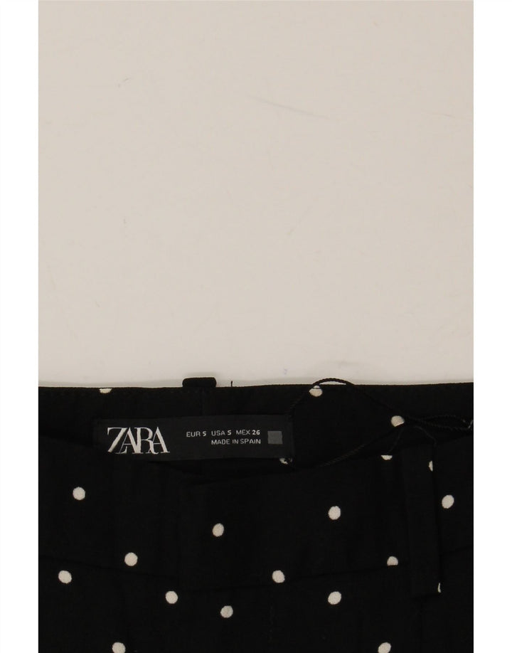 Zara Γυναικείο Παντελόνι Χαρέμι Μικρό W26 L26 Μαύρο Πουά