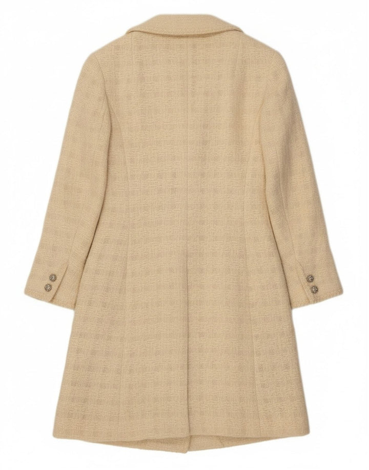 Αποκλειστικό γυναικείο πανωφόρι UK 10 Small Off White Check