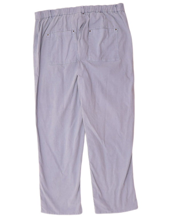 Marks & Spencer Γυναικείο ίσιο casual παντελόνι UK 20 2XL W40 L31 Blue