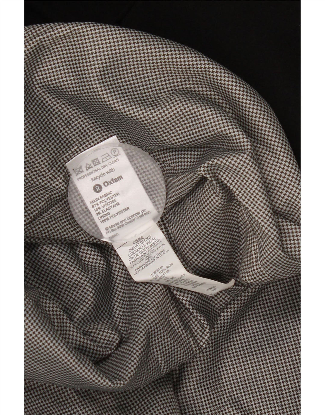 Marks & Spencer Γυναικείο παλτό με διπλό στήθος UK 14 Large μαύρο πολυεστέρα