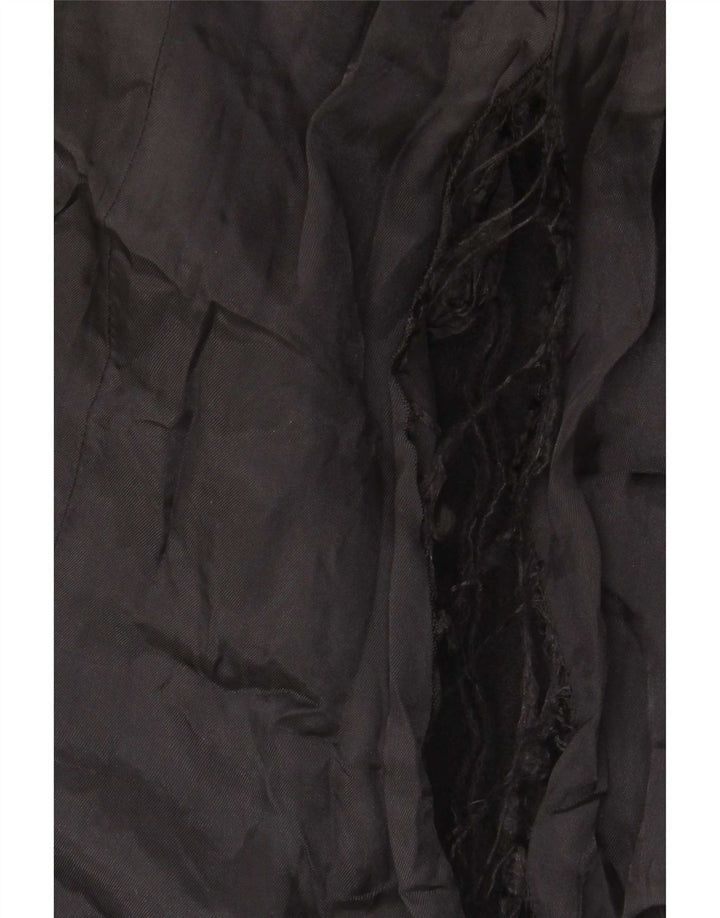Zara Γυναικείο Παλτό UK 14 Large Μαύρο
