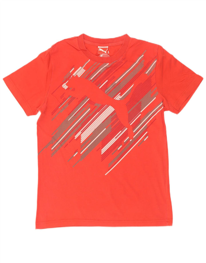 Ανδρικό γραφικό T-Shirt Puma Top Μικρό κόκκινο ριγέ
