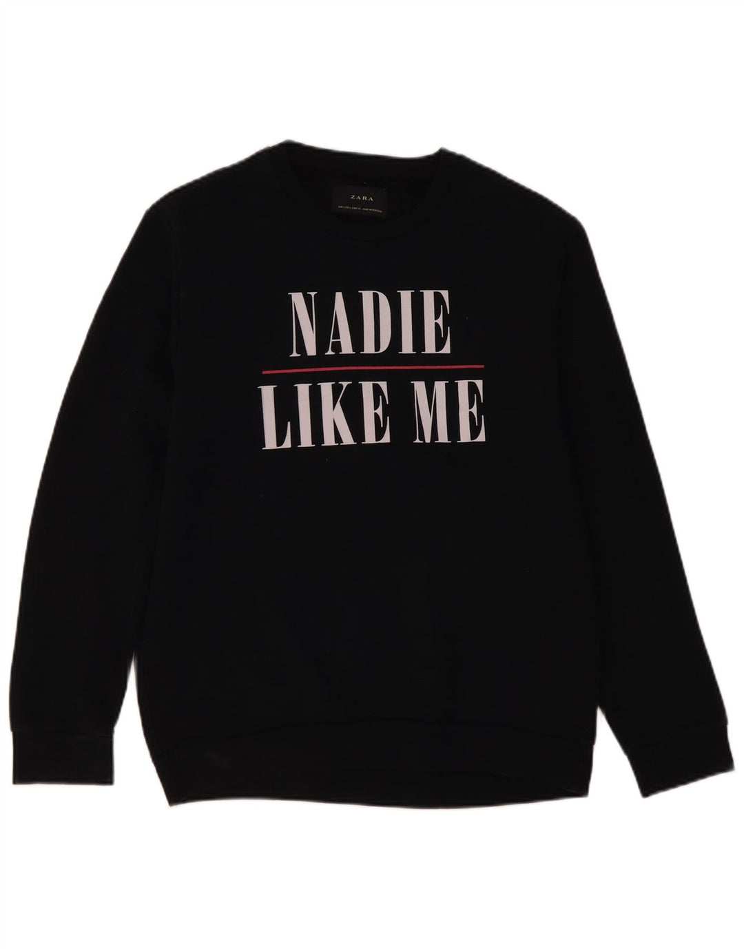 Ανδρικό γραφικό φούτερ Zara Jumper Large Μαύρο