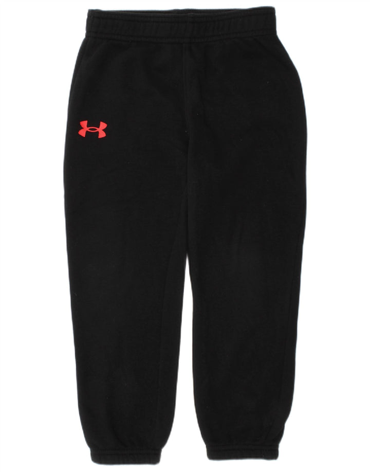 UNDER ARMOUR Boys αθλητική φόρμα παντελόνι Joggers 3-4 ετών μαύρο βαμβακερό