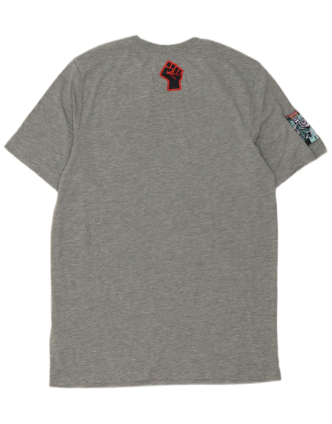 Ανδρικό γραφικό μπλουζάκι Nike Dri Fit, μεσαίο γκρι πολυεστέρας