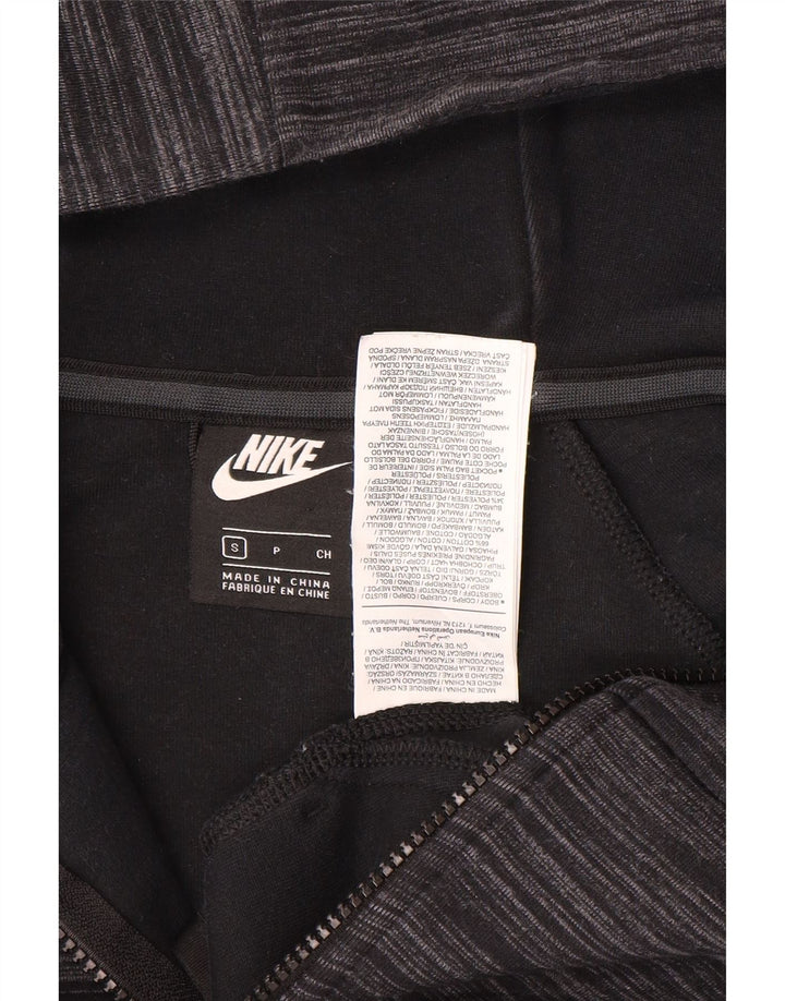 Ανδρικό πουλόβερ Nike με φερμουάρ με κουκούλα, βαμβακερό μικρό γκρι χρώμα
