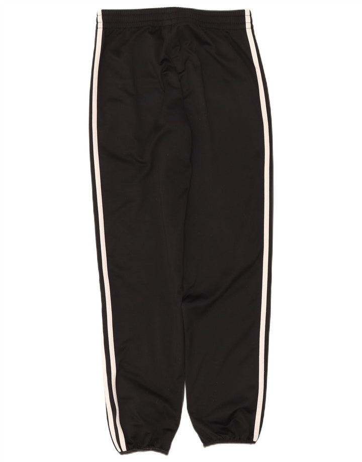 ADIDAS Boys Tracksuit Trousers Joggers 13-14 Years Black Polyester