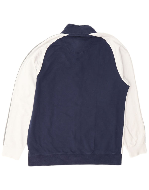 Russell Αθλητική Ανδρική φόρμα αθλητικής φόρμας Top Jacket 2XL Navy Blue Colourblock Cotton