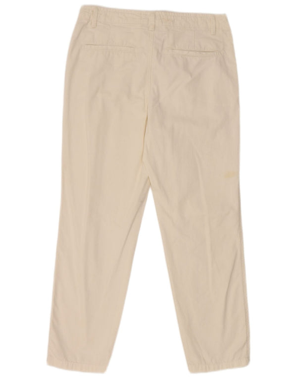 Zara Γυναικείο ίσιο παντελόνι Chino EU 38 Small W28 L26 Λευκό