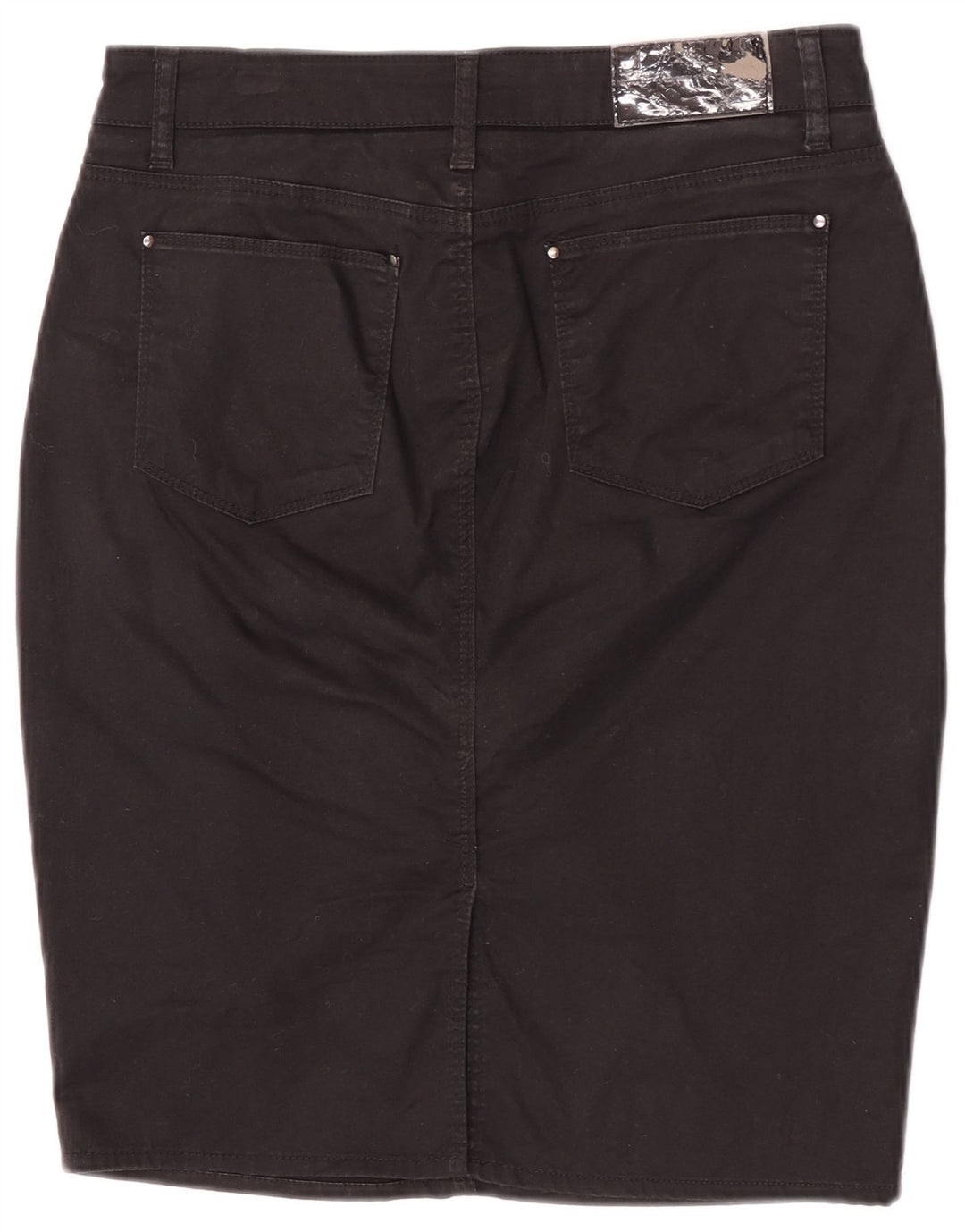 Zara Γυναικεία Pencil Φούστα EU 40 Medium W30 Μαύρη Βαμβακερή