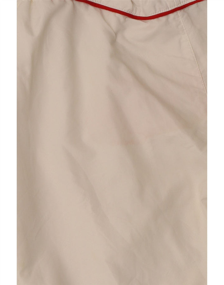 Ανδρικό αθλητικό σορτς Adidas Climalite σε μεσαίο λευκό χρώμα πολυεστέρα