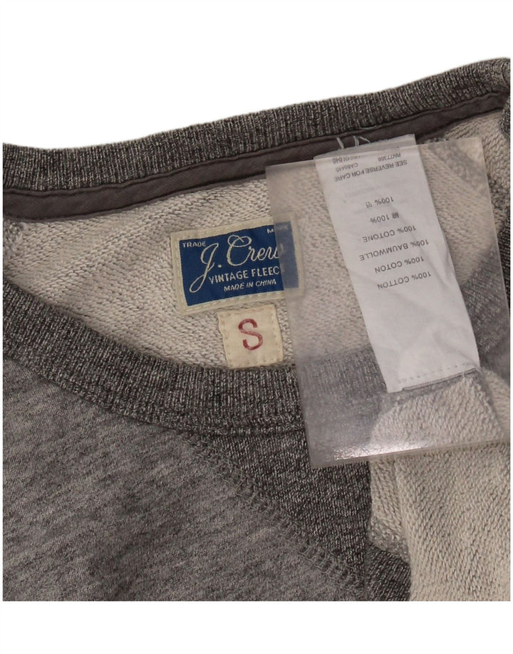 J. CREW Γυναικεία φούτερ υπερμεγέθη Jumper UK 10 Small Grey Cotton