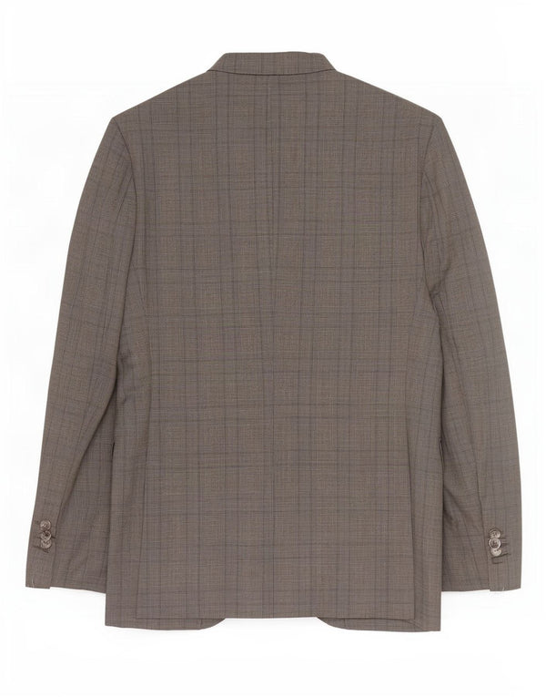 Massimo Dutti Ανδρικό σακάκι μπλέιζερ με 2 κουμπιά EU 46 Small Grey Houndstooth Wool