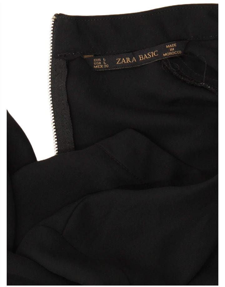 Zara Γυναικεία μπλούζα με 3/4 μανίκια τοπ UK 14 Large Black