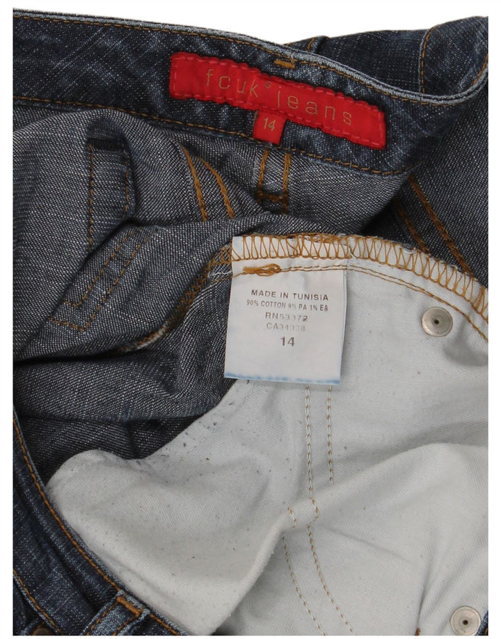 Γυναικείο ίσιο τζιν Fcuk UK 14 Large W32 L31 Μπλε βαμβακερό