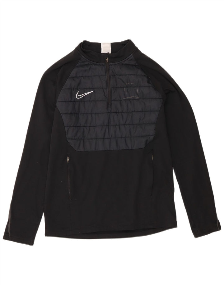 Ανδρική φόρμα πουλόβερ Therma-Fit Nike Top Medium Black Colourblock
