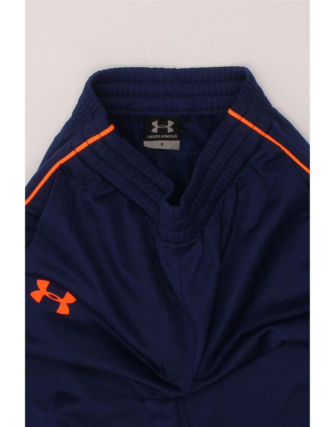 UNDER ARMOUR Girls Tracksuit Trousers 5-6 Years  Navy Blue Polyester Vintage Under Armour and Second-Hand Under Armour from Messina Hembry 