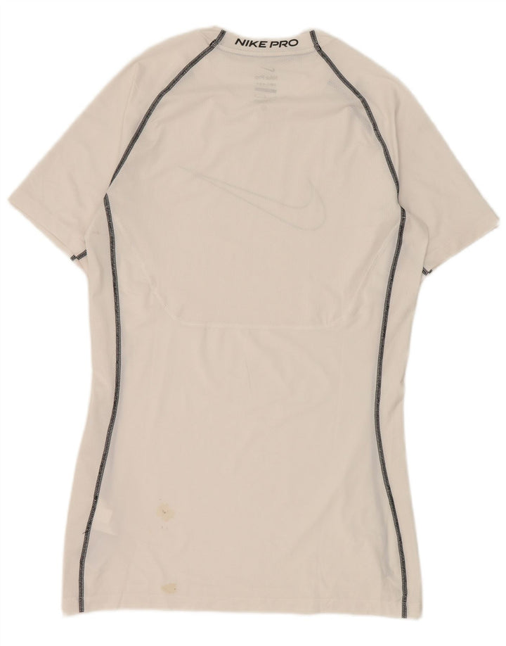 Ανδρικό γραφικό T-Shirt Nike, ανδρικό Dri Fit, μεγάλο λευκό πολυεστέρα