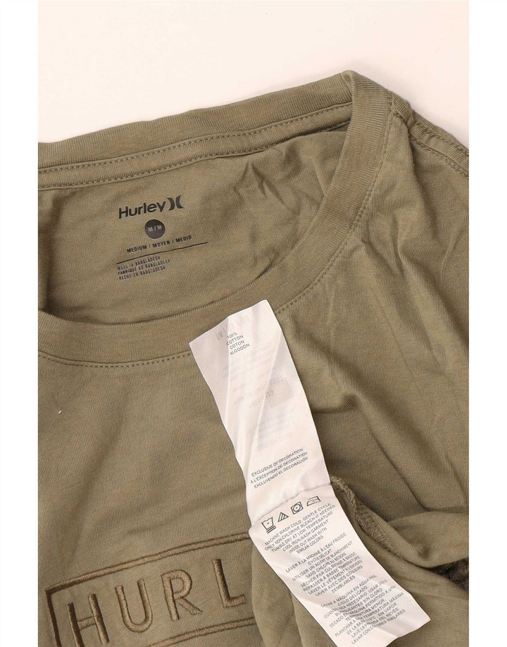 Ανδρικό γραφικό T-Shirt Hurley Top Medium Khaki Cotton