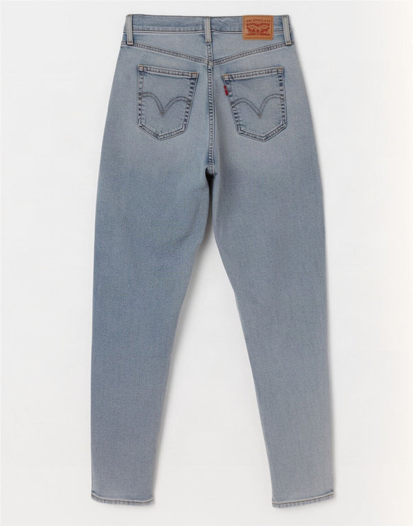 Levi's Womens Mom Distressed ψηλόμεσο τζιν W28 L29 Μπλε βαμβακερό