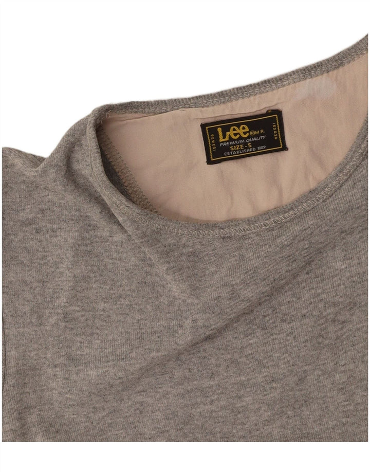 LEE Γυναικείο T-Shirt Top UK 10 Small Grey