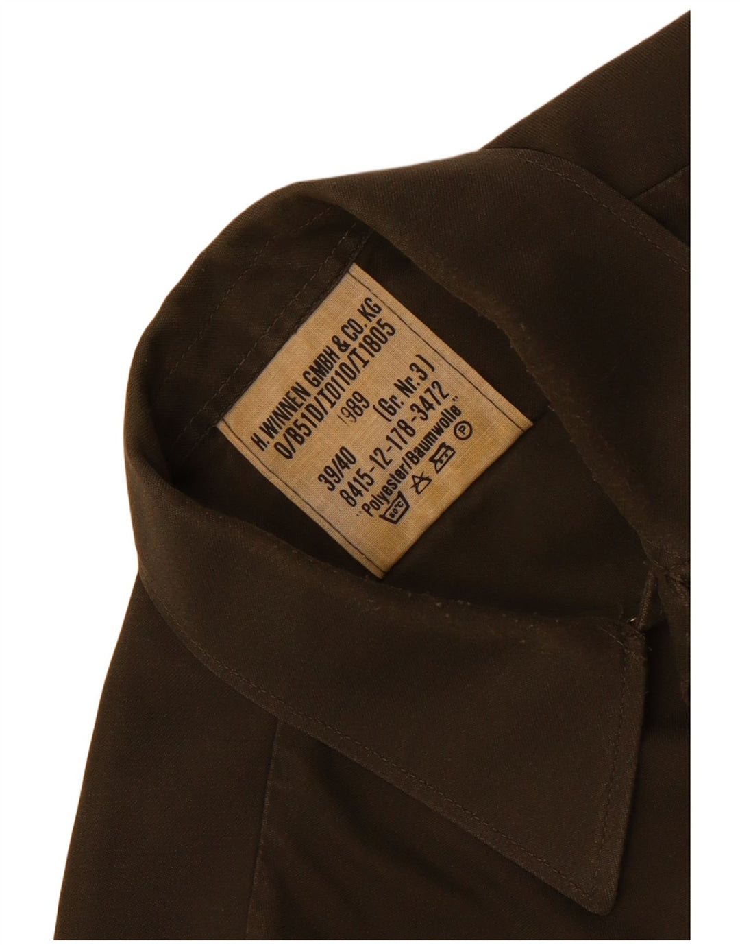 Ανδρικό πουκάμισο Vintage Μέγεθος 39/40 Medium Khaki Polyester
