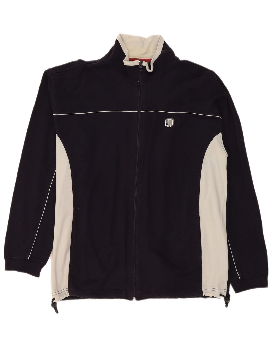 Ανδρική φόρμα Asics Top Jacket 2XL Navy Blue Colourblock Βαμβακερό