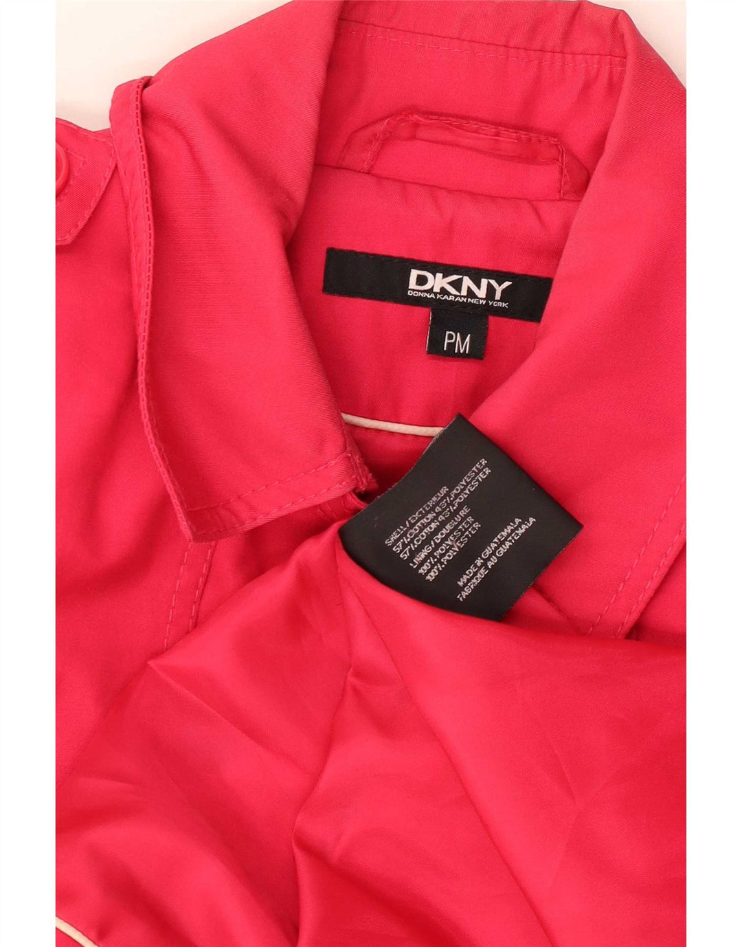 Dkny Γυναικεία καμπαρντίνα UK 14 Μεσαίο Ροζ Βαμβακερό